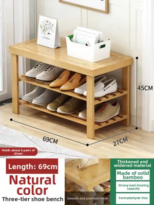 YONGJUE | Entrance Shoe Bench with Built-in Shoe Rack