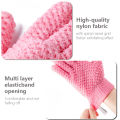 🇸🇬【SG stock】Bath Gloves Removing Body Scrub Shower Dead SKin Cell Massage Scrubbing Skin Surface Exfoliation 5 Fingers Shower Bath Scrub Gloves /Bath Peeling Exfoliating Glove Shower Scrub Gloves Resistance. 