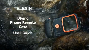 TELESIN 20m Waterproof Underwater Dive Case Bluetooth Remote Control Phone Camera Grip Handle for Mobile Smartphone