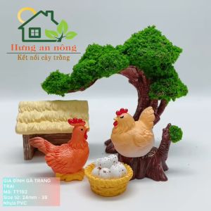 TT192 - trang trại gà diy trang trí tiểu cảnh - nhớ xem phần mô tả