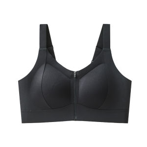MiiOW | Cat Woman Sports Bra Wireless Seamless Anti-Sagging Shockproof Gathered Front Zipper Womens Underwear Fashion Trend Summer