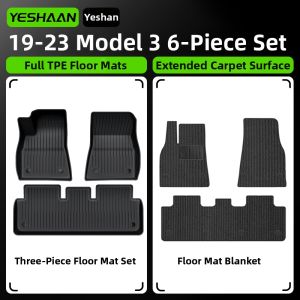 YESHAAN | Custom Fit for Tesla Models Full TPE Base Mat Carpet Foot Mat