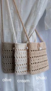 tas rajut Laluna l slingbag rajut