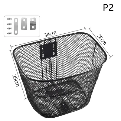 Versatile Folding Metal Basket for Mountain Bikes Perfect for Outdoor Adventures and Storage