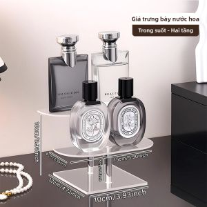 1PC Acrylic Loại Thang Kệ Trưng Bày Nước Hoa 2-4 Lớp Để Bàn Tủ Sắp Xếp Mỹ Phẩm Đồ Lặt Vặt Lưu Trữ