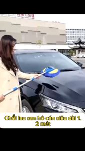 [Giá Sốc] Chổi San HôChuổi Chuyên Dụng Lau Xe Ô Tô Với Sợi Vải Mềm Cán Dài 1.2M-Chổi Lau Xe