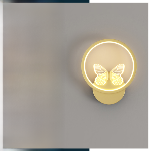 Scandinavian Creative Wall Lamp Bedroom Bedside Lamp Modern Minimalist Magic Bean Living Room Wall Light Bulb Butterfly Aisle Corridor Light