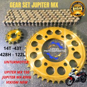 GEAR SET JUPITER MX KING 150 GIR PAKET VIXION NEW