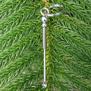 Stainless Steel Spiral Ear Wax Picker Stainless Ball Accent EDC Handcrafted Minimalist Durable