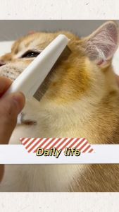 GATA Cat Comb Pet Grooming Hair Care Flea Comb Brush Ticks Sikat Kucing Sikat Kutu 猫梳子