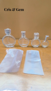200pcs Shrink Wrap Plastic Packaging Shrinkable Plastic Seal Film for Glass Perfume Bottle