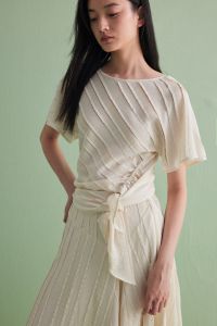 epoque de rueen | Slimming Triangle Strap T-Shirt & Skirt Set For Women Summer