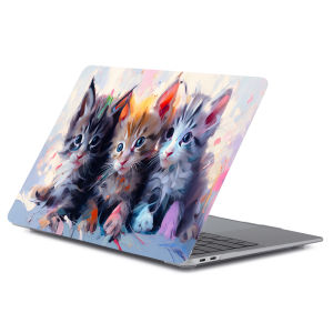 Cute Cat Print Laptop Case for MacBook Pro 14 M4 2024 Cover model A3401 14.2 Shell for Air/Pro M1 M2 M3 13 14 15 16 16.2 Case