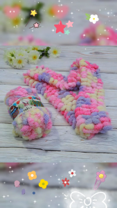 ไหมปอมปอม ทูโทน รุ่น star pom ยี่ห้อ egret ไหมแฟนซี ไหมถักผ้าพันคอ ถักหมวก ถักกระเป๋า งานเย็บตกแต่ง เสื้อผ้า diy ม่าน ไหมสีสันสดใส ใช้สำหรับงานฝีมือ