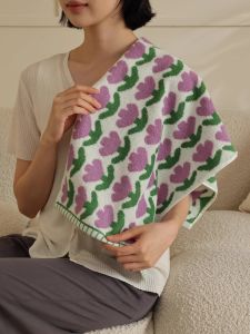 Xinjiang Long-Staple Cotton Small Tulip Fine Soft Towel Not Easy to Lint Class a Infant Square Towel Adult Bath Towel