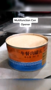 3-in-1 Stainless Steel Tin Can Opener Cordless Tin Opener with Lids Off Jar Opener and Bottle Opener