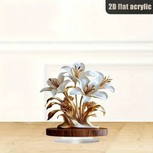 1PCS Elegant Floral Arrangement Living Room Decoration Statues Perfect Home Decoration Bedroom Decoration Festival Party Gifts