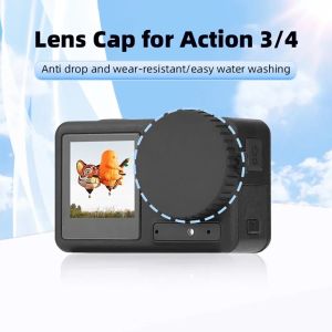 For DJI Osmo Action 5 Pro / Action 4 / 3 PULUZ Silicone Lens Cap (Black)