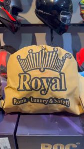 Túi vải dây rút Royal màu vàngdây đeo màu đen dùng đựng mũ bảo hiểm hạn chế trầy xước