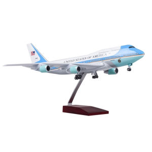 47cm Plane Model Resin Series B747 US Air Force Airlines Aircraft Simulated Aviation Die-cast Airplane For Collection Displays