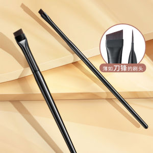 Blade Eye Liner Shadow Eyeshadow Concealer Flat Angle Detail Brush Long Handle Makeup Brush for Eyeliner And Eyebrow Any Skin Type