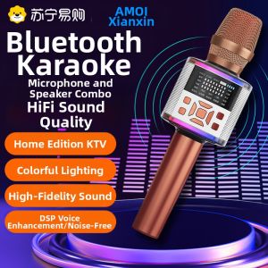 Amoi | Amoi K3 Karaoke Sound System Integrated Wireless Microphone with Screen High Fidelity Sound Quality for Home Use And Live Broadcast