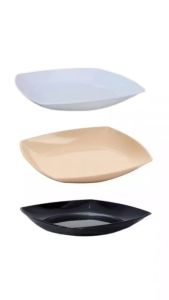 Set 2 Đĩa phíp vuông Thái nhựa VIỆT NHẬT 20cm - Đựng thức ăn bánh kẹo hàng quán buffet - 1288