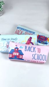 ESCO Kotak Pensil Ritsleting Back To School / Tempat Pensil Pena Fancy / Zipper Pencil Case 1006-18
