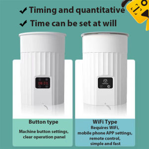 Reddog Automatic Cat Feeder with APP: WiFi Pet Smart Dry Food Dispenser Timed Automatic Pet Feeder