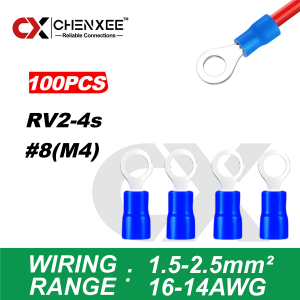 Bộ Đầu Nối Dây Điện Cách Điện Loại O Đa Dạng Kích Thước M3-M8 Đầu Nối Đồng Thau Đầu Cos Cáp Cho Điện Áp Thấp
