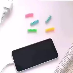 Data Cable Protective Cover Silicone Spiral Charging Cable Phone Anti Break and Anti Breakage Charger Connector