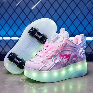 KUOBURENSHENG | Waterproof Durable Cartoon Glow Roller Skates