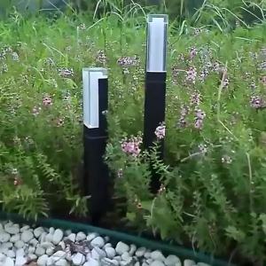 SXH  Square Lamp Garden Modern Park Aluminum Lawn Lamp Lights Outdoor Courtyard Acrylic Simple Landscape Garden Lamp