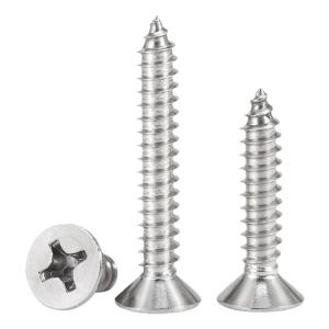 BAIRUITE | 316 Stainless Steel Self-Tapping Screws Cross Recessed Flat Head M2 M2.2 M3 M4 M5 M6