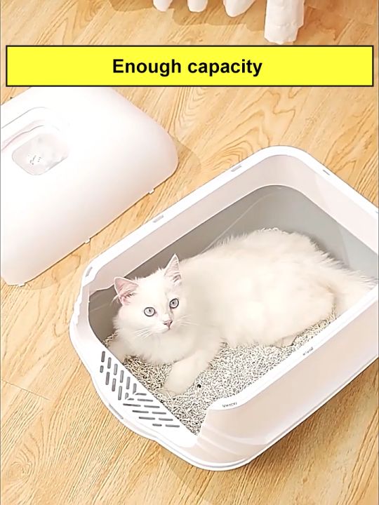 Cat Litter Box With Scoop Kitten Litter Box Cat Toilet Deodorization ...