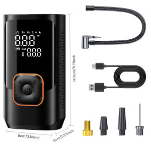 YIJU Rechargeable Tire Inflator Digital Cordless Car Tyre Inflator For Motocycle Bicycle Balls Portable Compressor Air Pump
