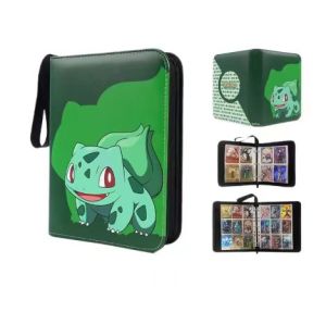 Bandai | 2026Pokemone Card Album PU Zipper Photo Album Collection Book Anime Figure Album Hobby File Kids Toy Gifts In Stock