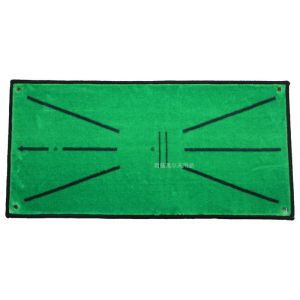 Golf Swing Practice Mat Track Ball Path Non-slip