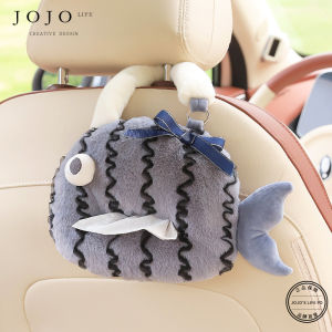 Cute Plush Car Dashboard Organizer Tissue Box Hanging Style Premium Feel Ginger Design Modern Minimalist Home Decor