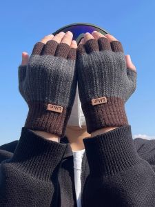 Winter Thicker Knit Fingerless Gloves