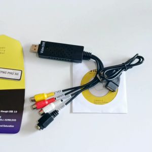 Cáp Easy CAP CAPTURE USB2.0 ra 3 AV + S Video 4 Pin Lổ Cái / Cáp Video DVR