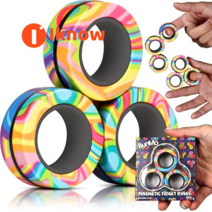 I know Fidget Toys - Magnetic Fidget Rings Fidget Toy. The Fidget Ring Spins Connects and Separates Making Ideal Stress Toys. Fidget Magnets Make Ideal Fidget Toys