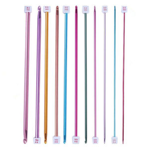 11 Size Tunisian Afghan Crochet Hooks Multicolor Aluminum Knitting Needles Hook Multicolour 2 - 8 mm