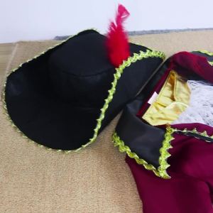 Bộ Trang Phục Cướp Biển Thuyền Trưởng Jack Sparrow Dành Cho Cả Nam Và Nữ Chất Liệu Polyester Gồm Áo Và Quần Dành Cho Các Bữa Tiệc Hóa Trang Lễ Hội Caribbean.