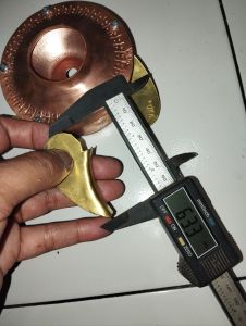 Daun kipas sayap blower tungku twister bahan kuningan