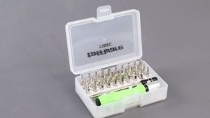 COD Obeng Set Paling Lengkap Magnetic + Kotak Penyimpanan Taffware / Obeng Set 32 in 1 Magnetic Screwdrivers Tool for Smartphone - 7089C / Untuk Servis HP Laptop lengkap dan Alat Elektronik lainnya / Untuk Tekhnisi Konter
