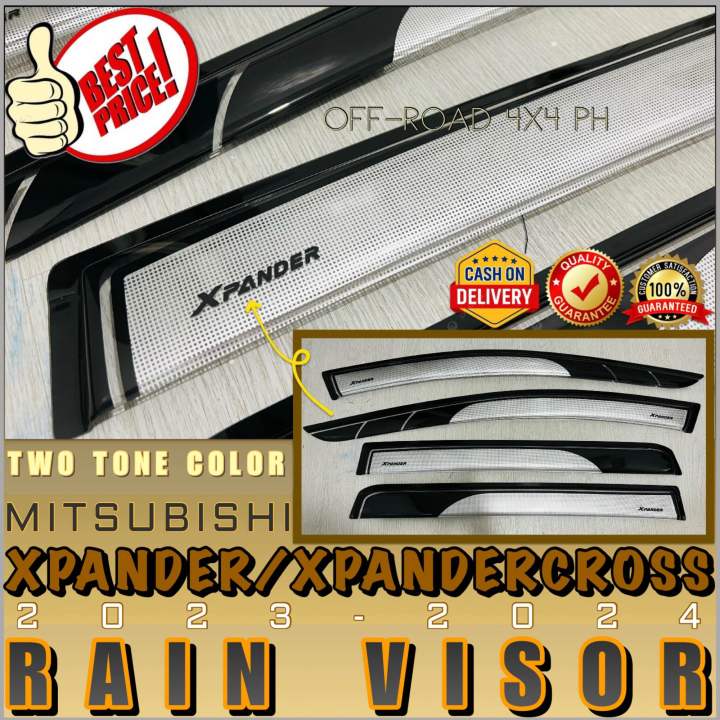 XPANDER / XPANDER CROSS 2023-2024 RAIN VISOR (two tone) | Lazada PH