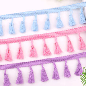 5 Yards Tassel Lace Ribbon DIY Handmade Craft Accessories Fringe Cotton Lace Trim Ribbon Sewing Dress Garment Curtain Wholesale