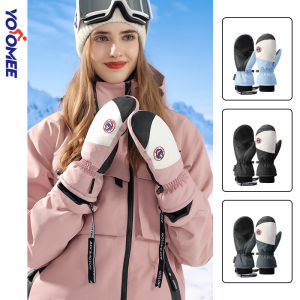 ถุงมือฤดูหนาว Yoomee สำหรับการเล่นสกีหน้าจอสัมผัสกันน้ำหนาอบอู่