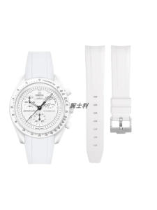 WANSHILI | Snoopy Collaboration Swatch Omega Watch Band Blue Moon Aurora